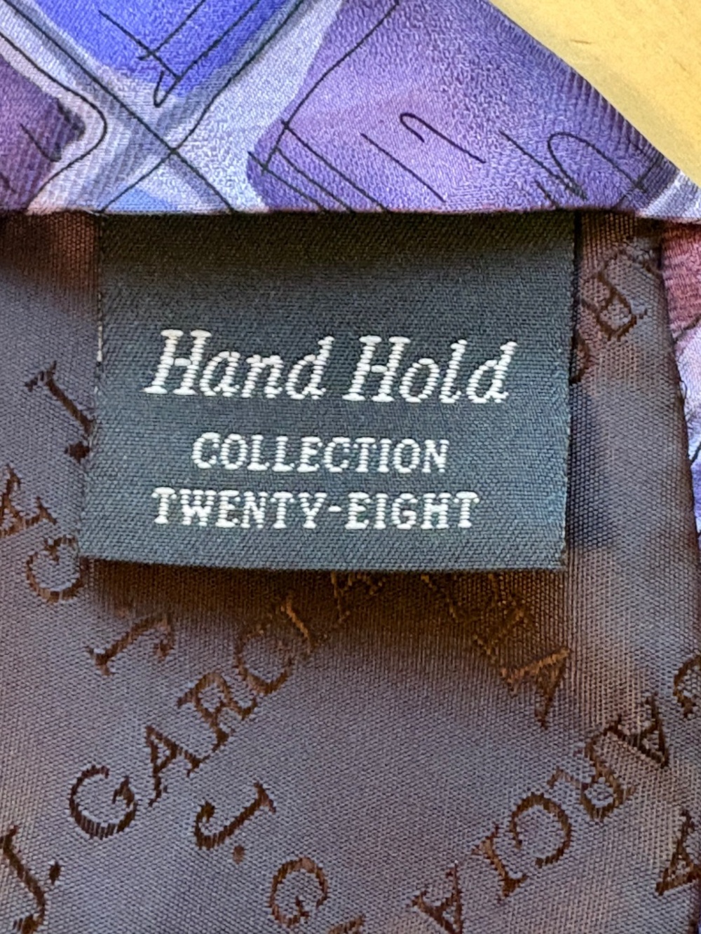J. Garcia Hand Hold Collection Twenty Eight Silk Tie Jerry Garcia - Picture 3 of 4